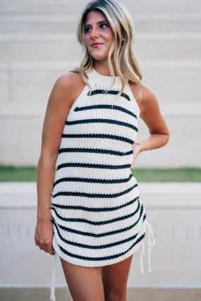 Abbie Dress - Black/White