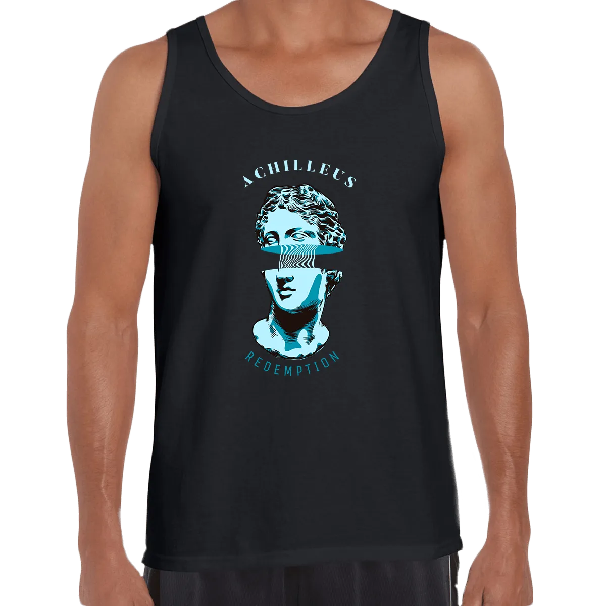 Achilleus Greek mythology Trojan War Hero Abstract Art Unisex Tank Top