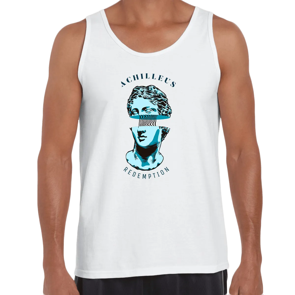 Achilleus Greek mythology Trojan War Hero Abstract Art Unisex Tank Top