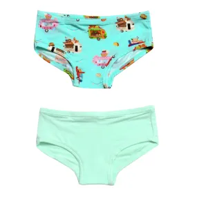 Airstream Food Trucks Girls Underwear Set of 2