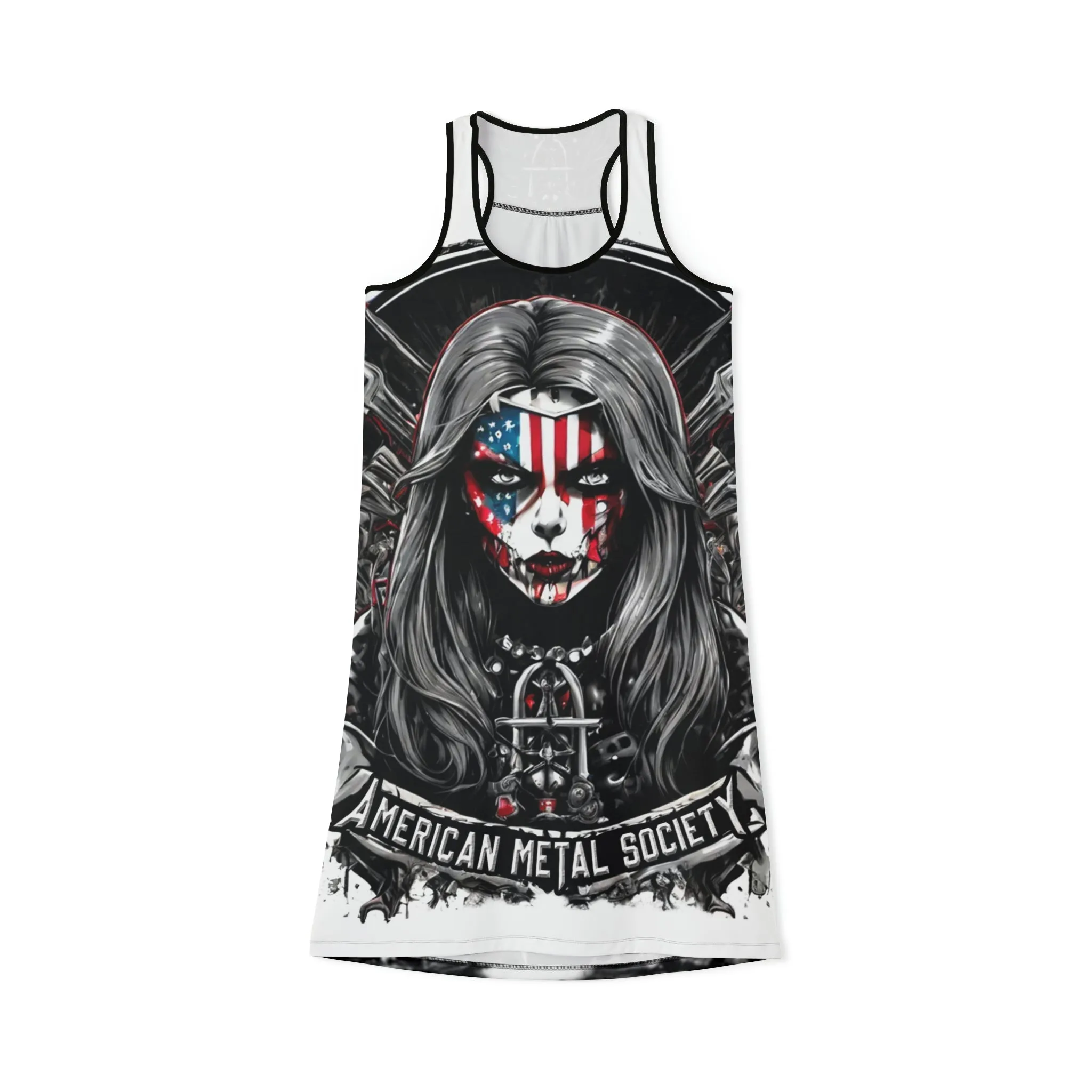 American Metal Society Women's Racerback Dress (AOP)