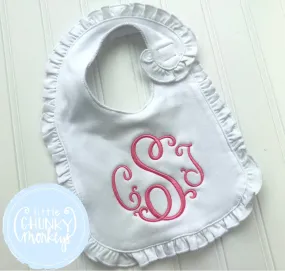 Baby Ruffle Bib with Personalization