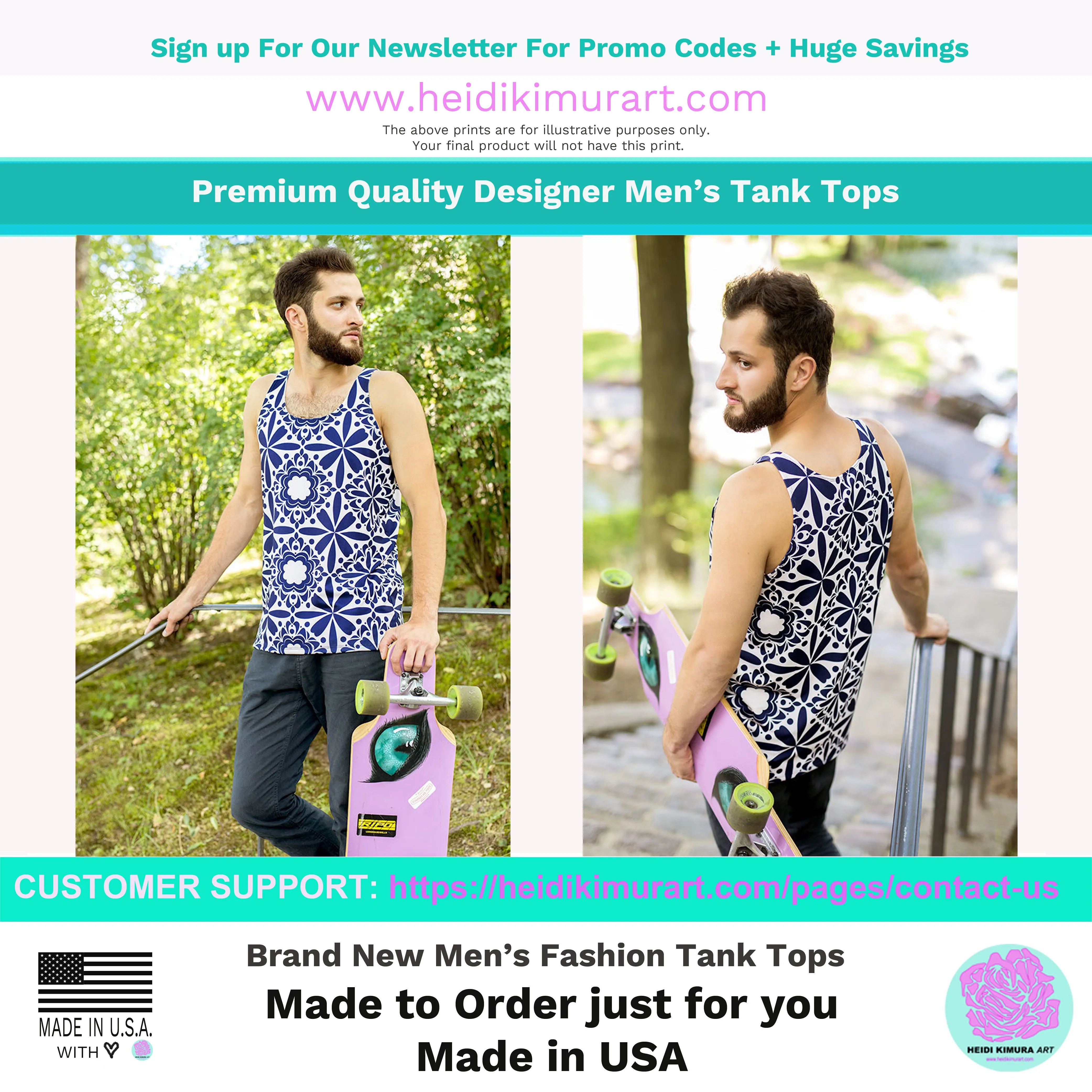 Black Triangles Unisex Tank Top, Men's Modern Fashion Abstract Tank Top-Made in USA/EU