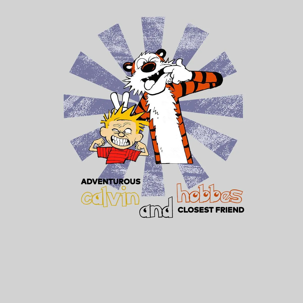 Calvin and Hobbes Retro Action Adventure Funny Gift Adults Unisex Tank Top