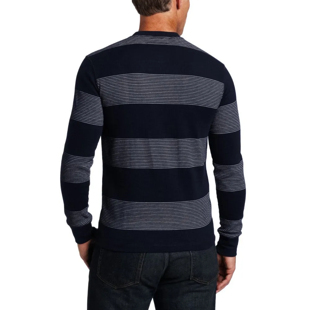 Company 81 Men's Stripe Thermal Shirt, Navy, Medium/Regular