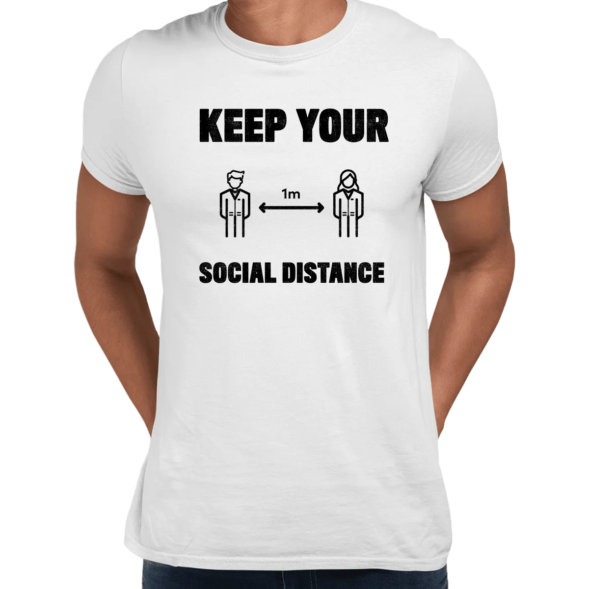 Corona 19 Keep Your 1m Social Distance Stay Home T-Shirt