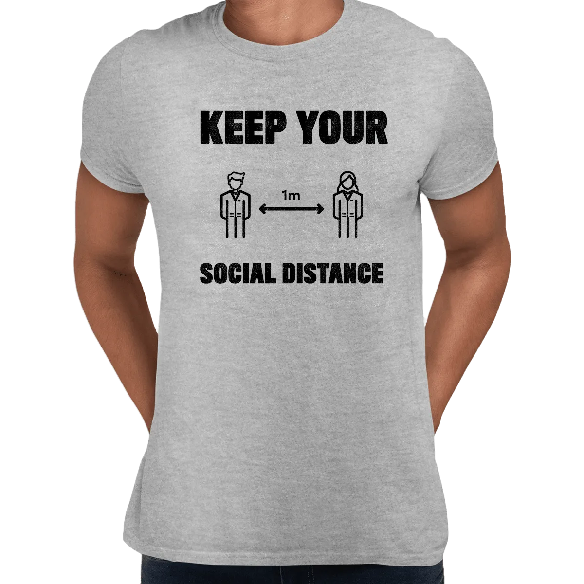 Corona 19 Keep Your 1m Social Distance Stay Home T-Shirt