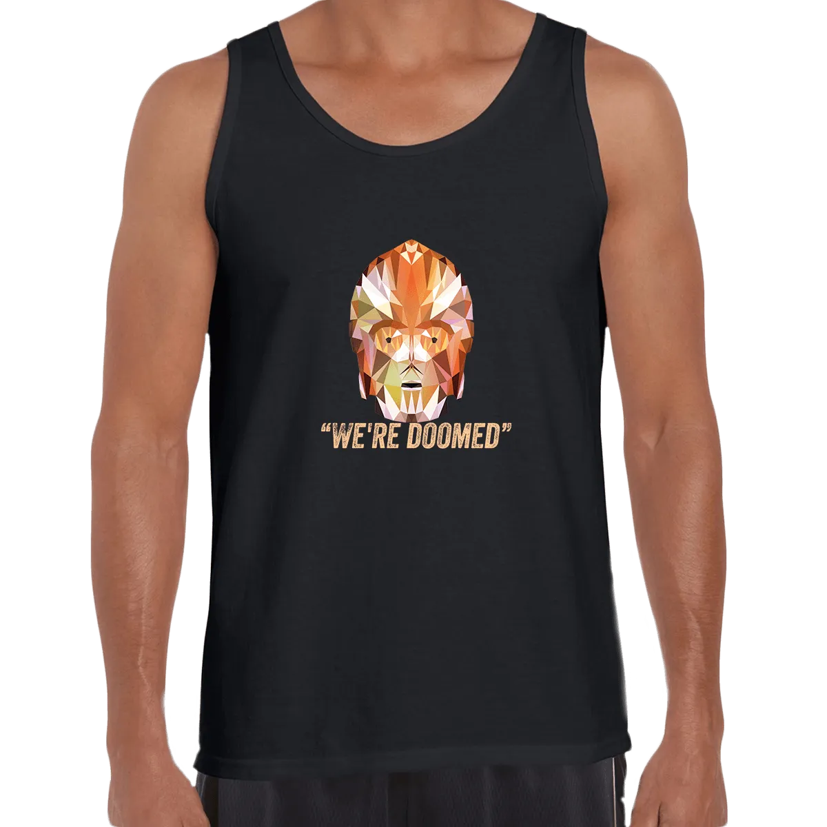 CP3O We are Doomed Tank Top Famous Star Wars character quote