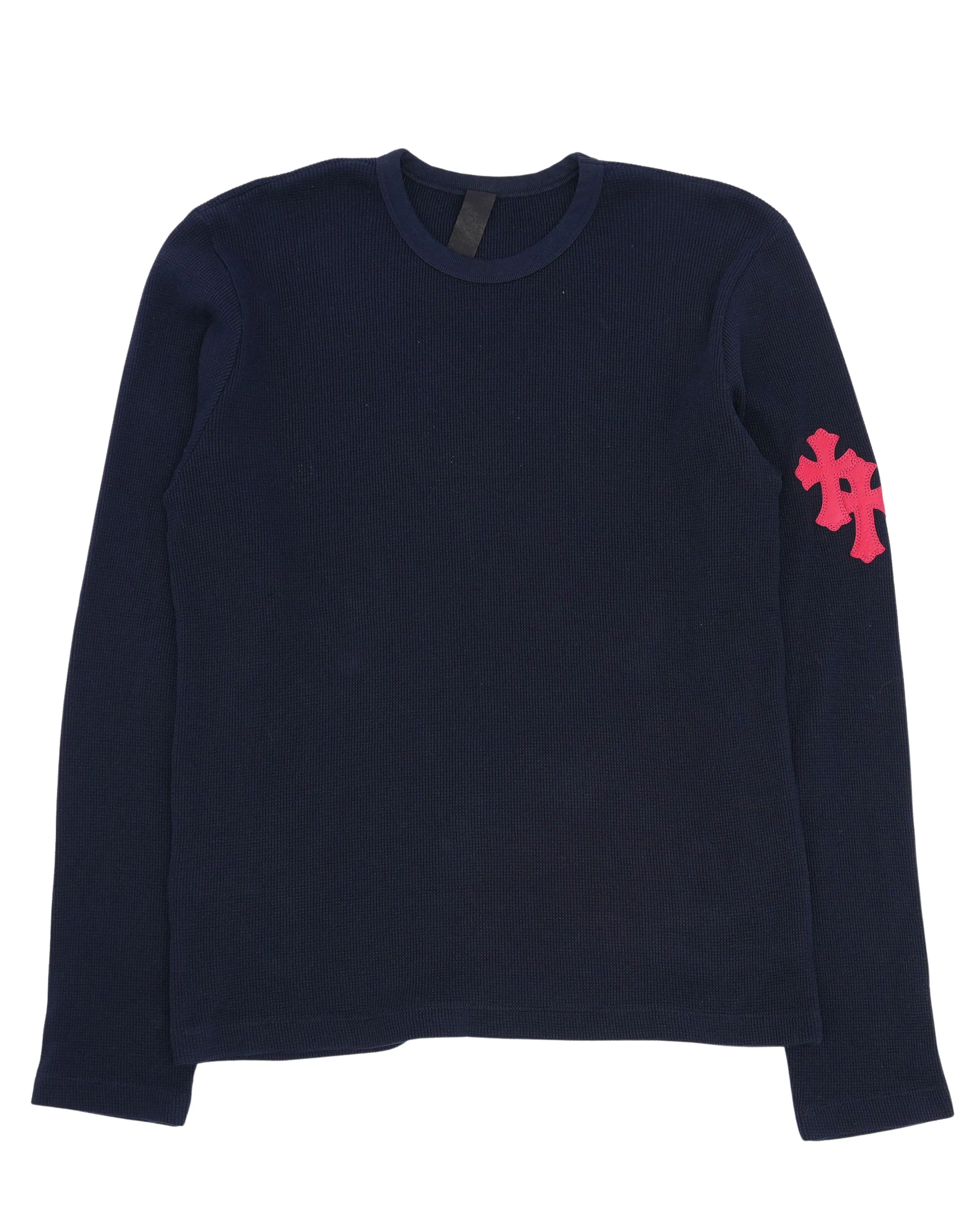 Cross Patch Waffle Knit Thermal T-Shirt