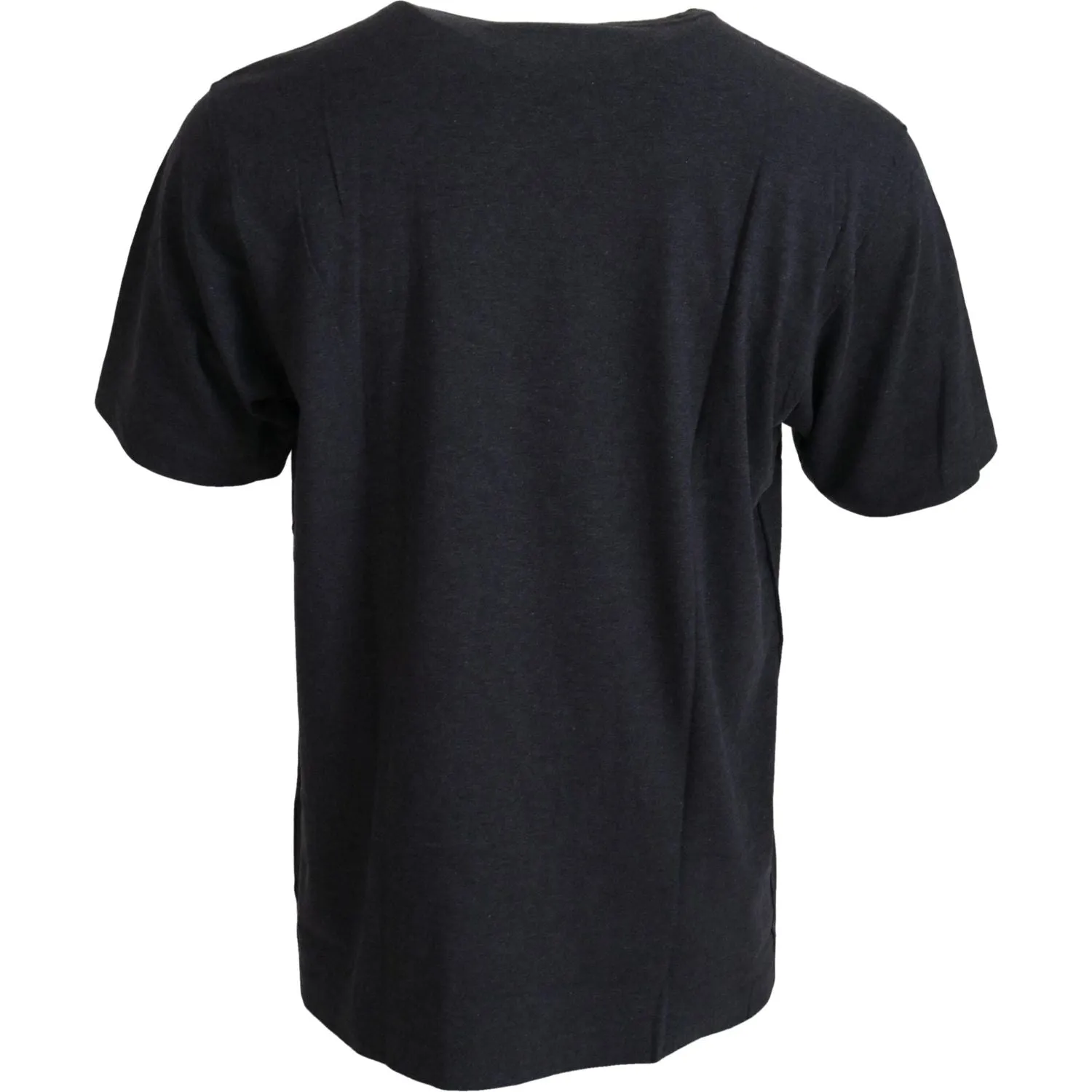 Dolce & Gabbana Elegant Gray Motive Crew Neck T-Shirt