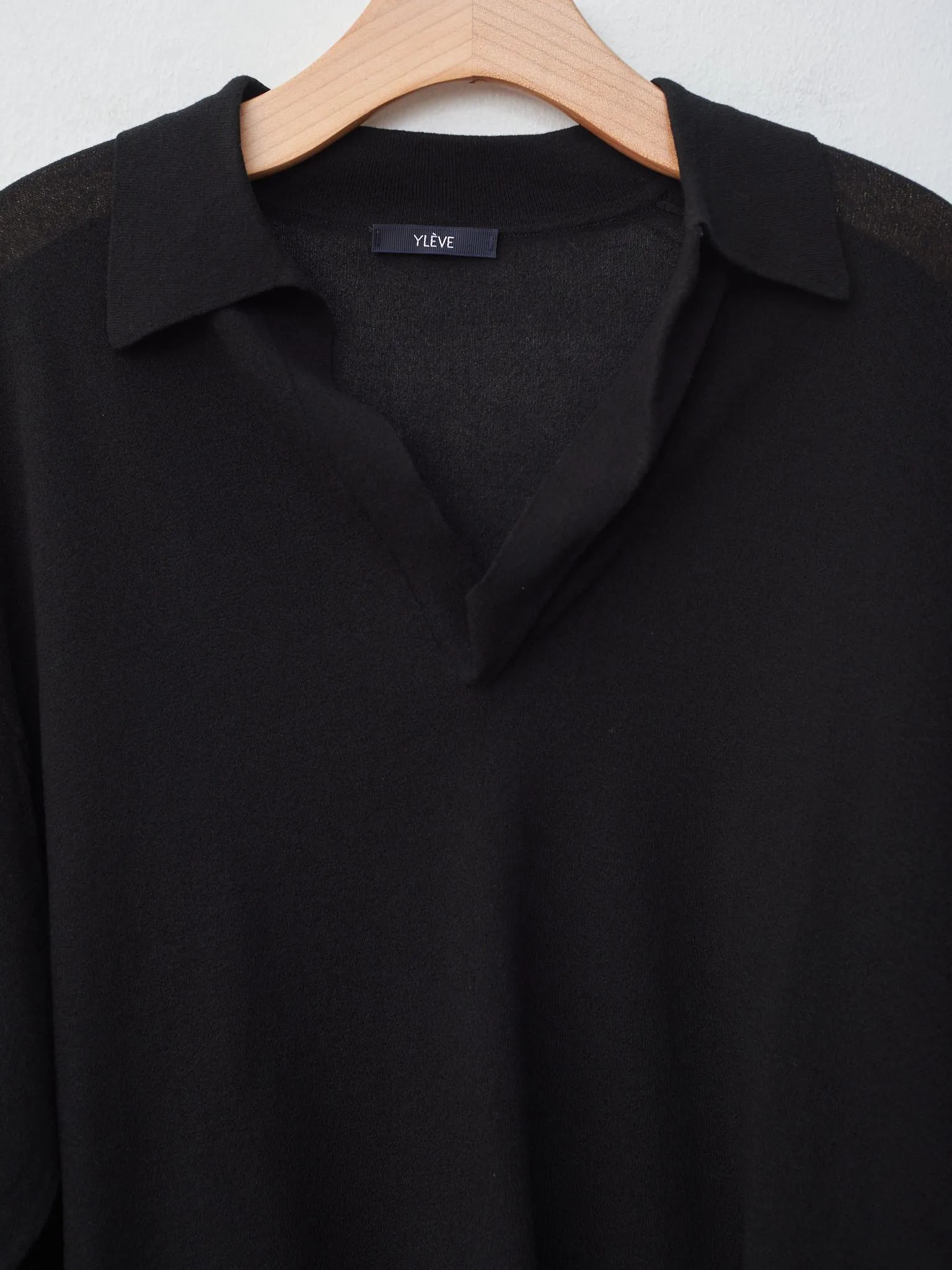 Els Organic Cotton Knit Polo - Black