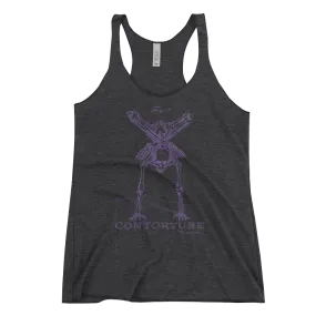 EuroWomen's Racerback Tank: Black Sabbath Purple