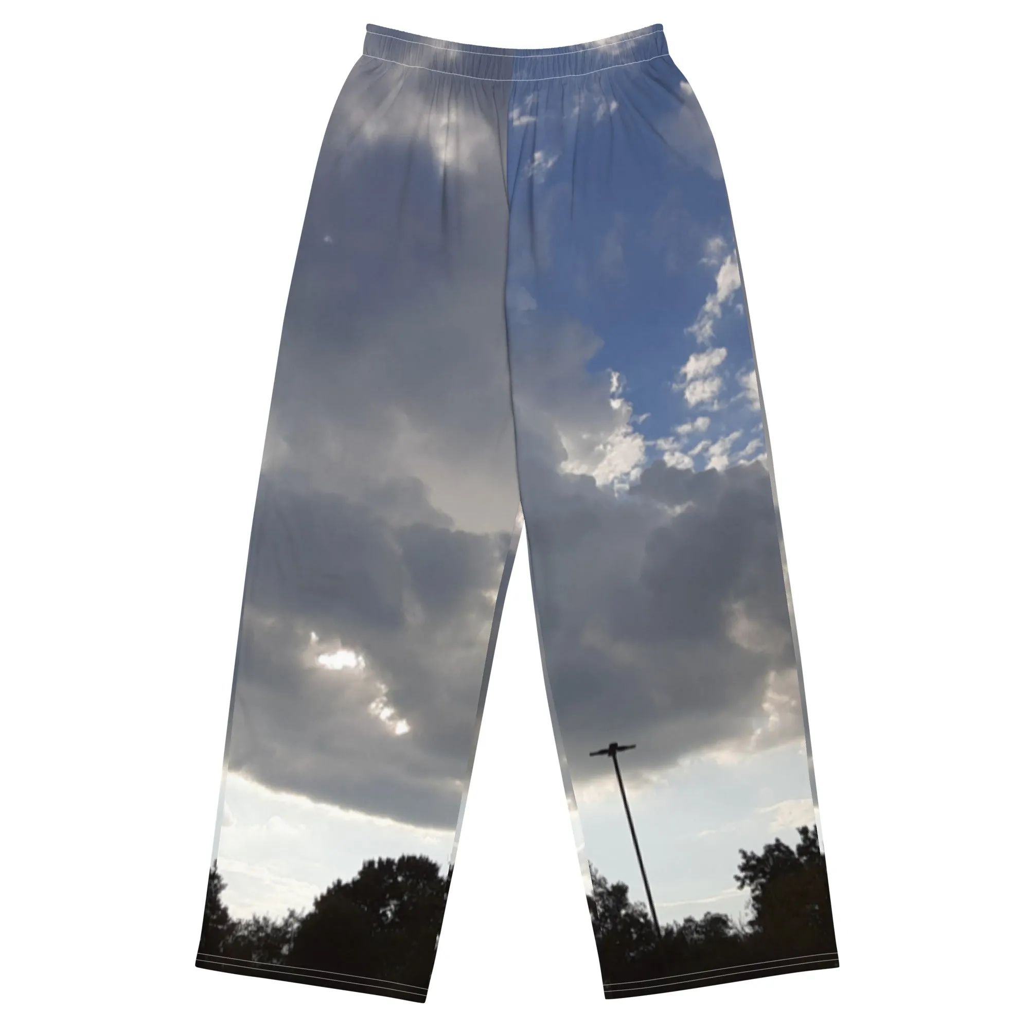 GG - Unisex wide-leg pants - Trees & Clouds