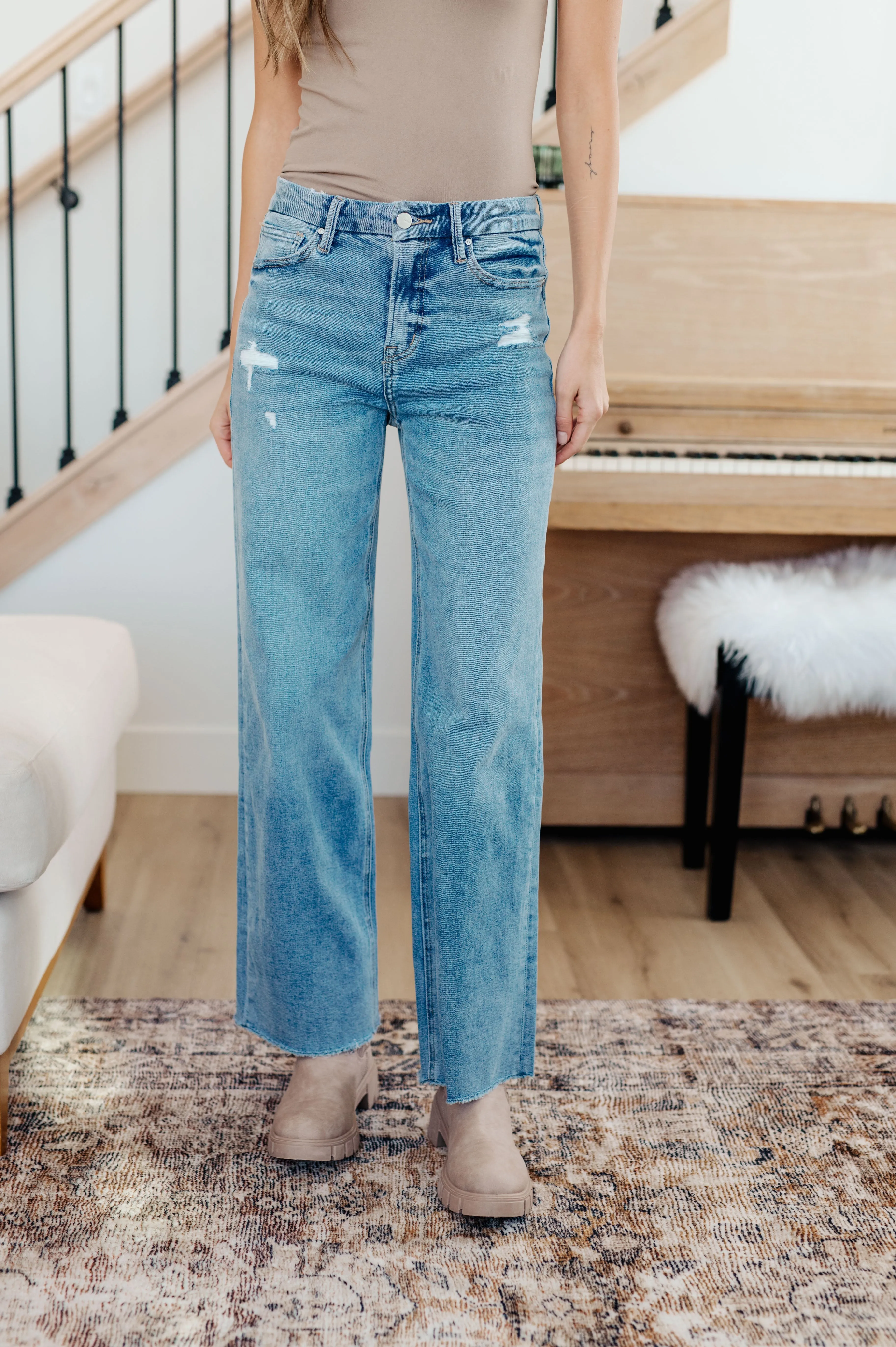 Hope High Rise Wide Leg Jeans