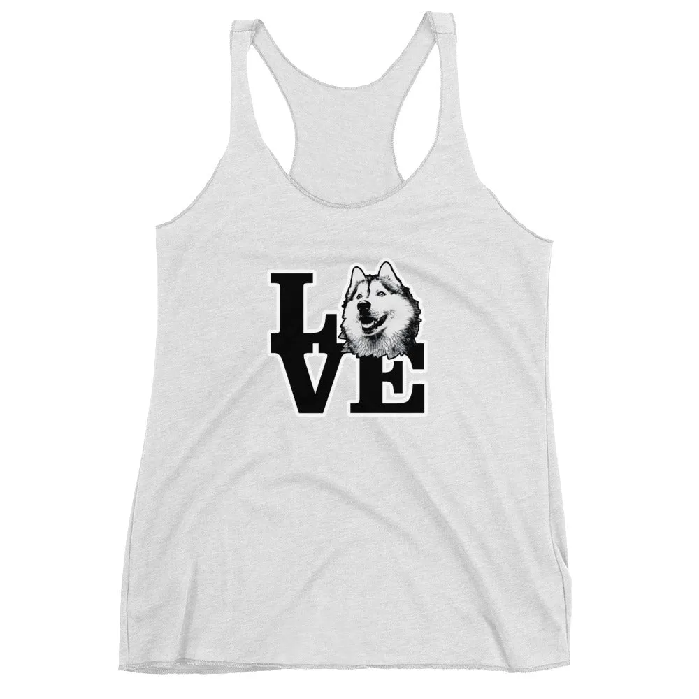 Husky Love Women's Racerback Tank