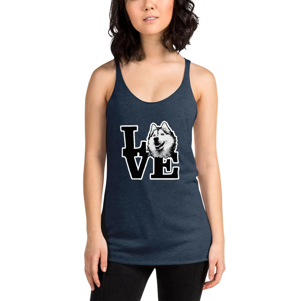 Husky Love Women's Racerback Tank