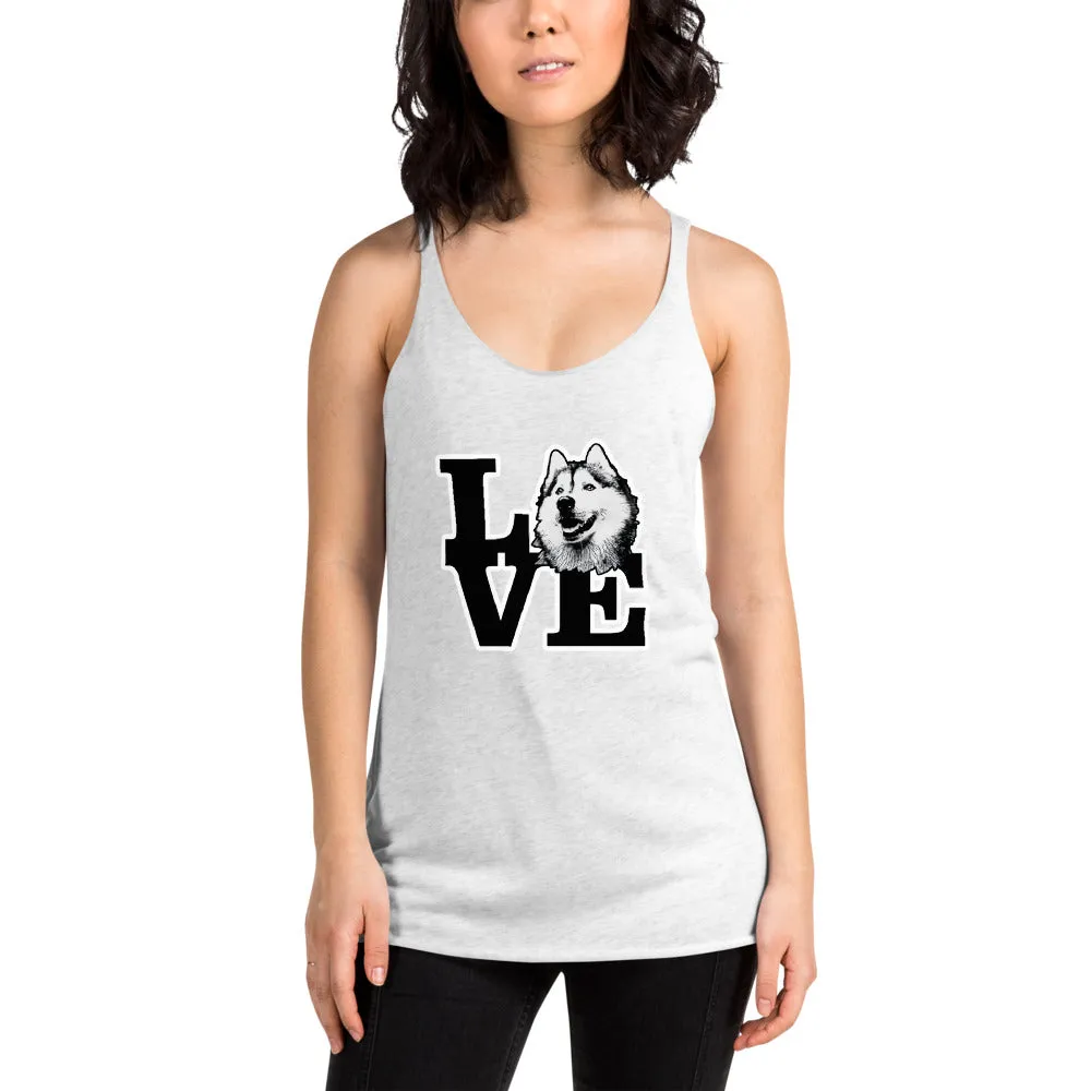 Husky Love Women's Racerback Tank