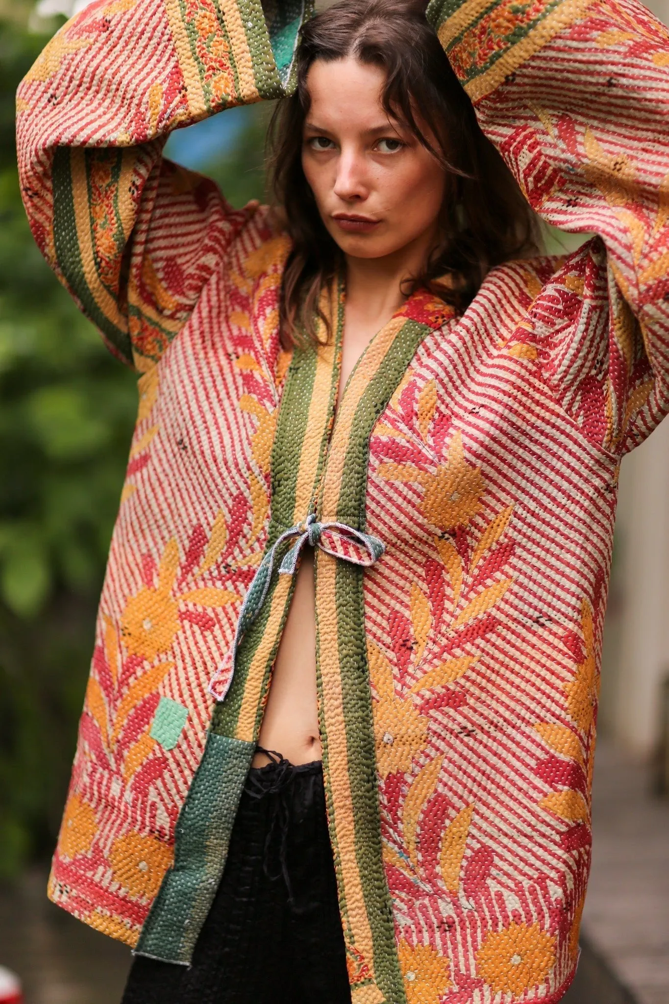 KANTHA KIMONO JACKET SHIRI