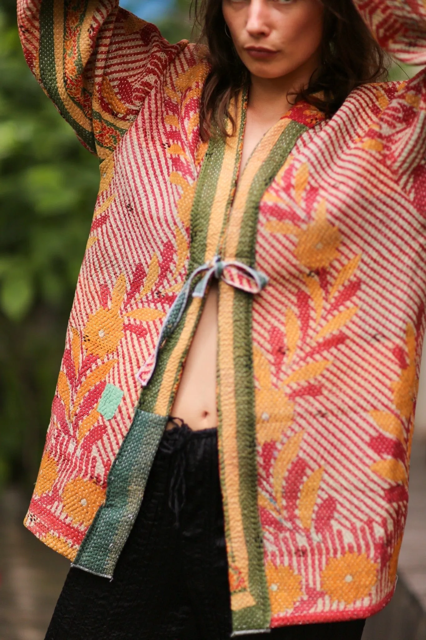 KANTHA KIMONO JACKET SHIRI