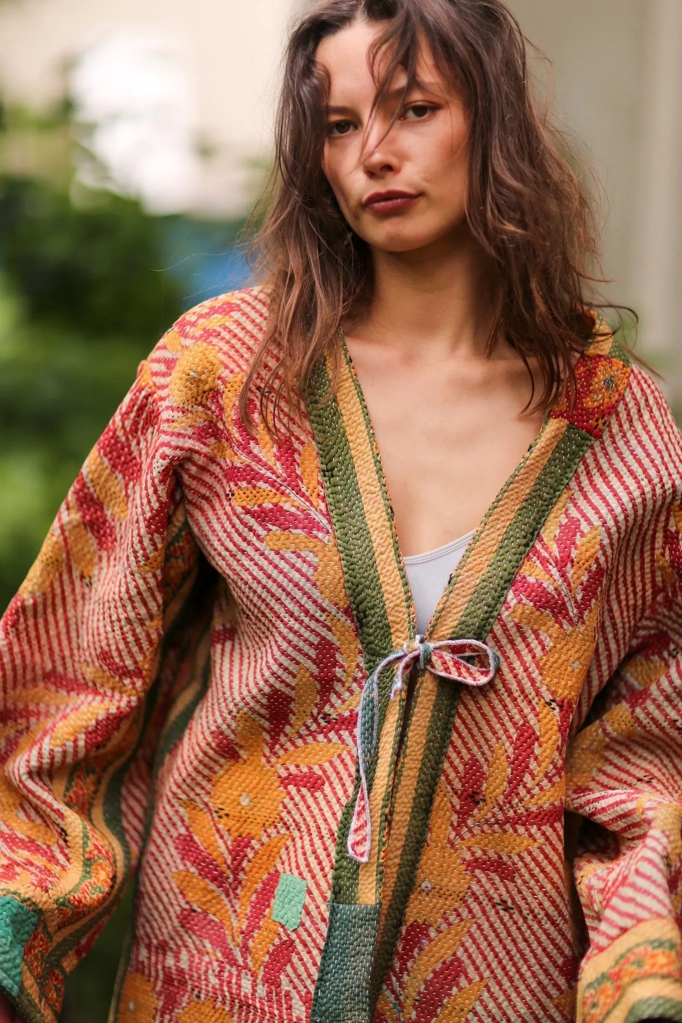 KANTHA KIMONO JACKET SHIRI