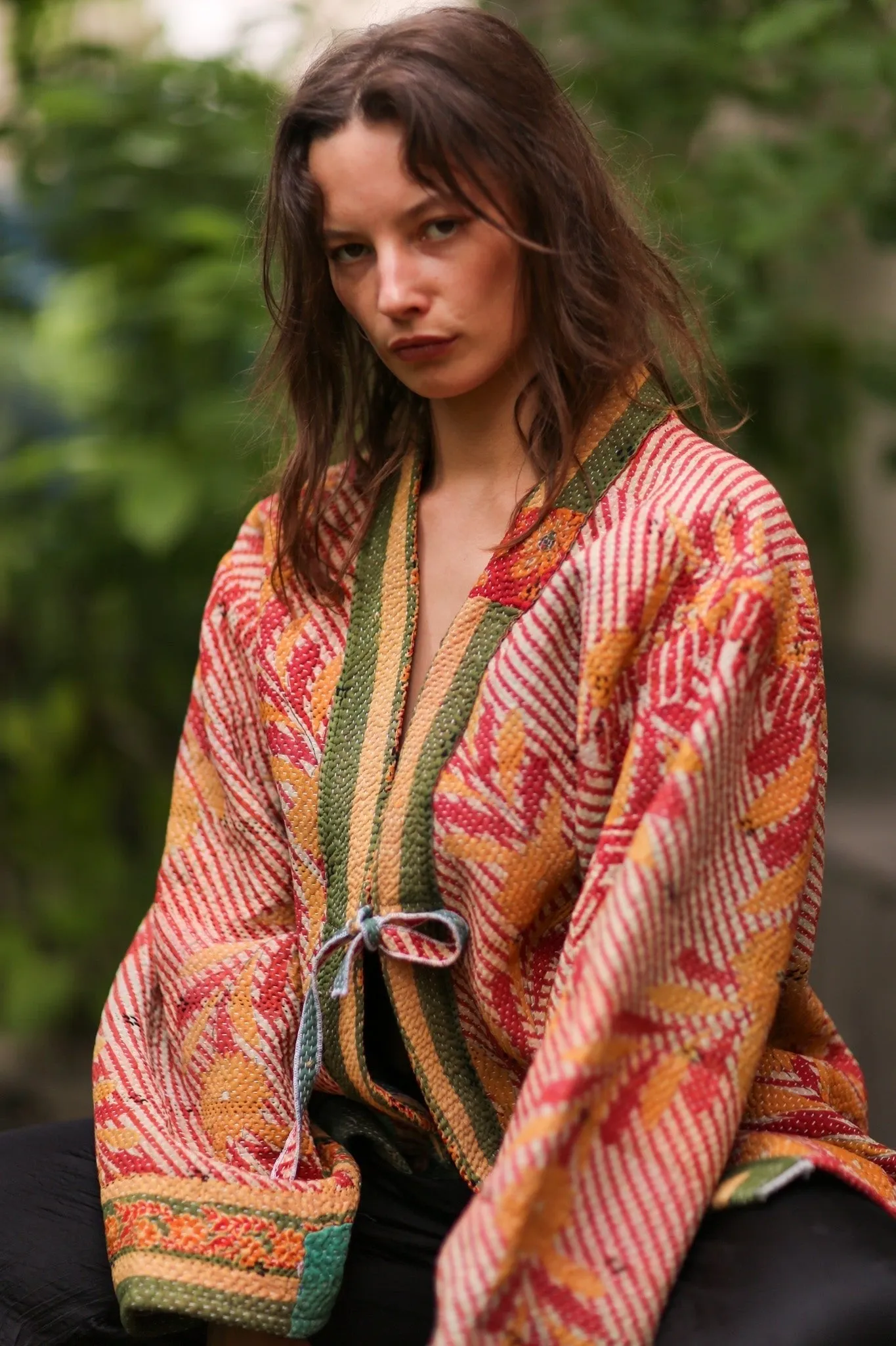 KANTHA KIMONO JACKET SHIRI