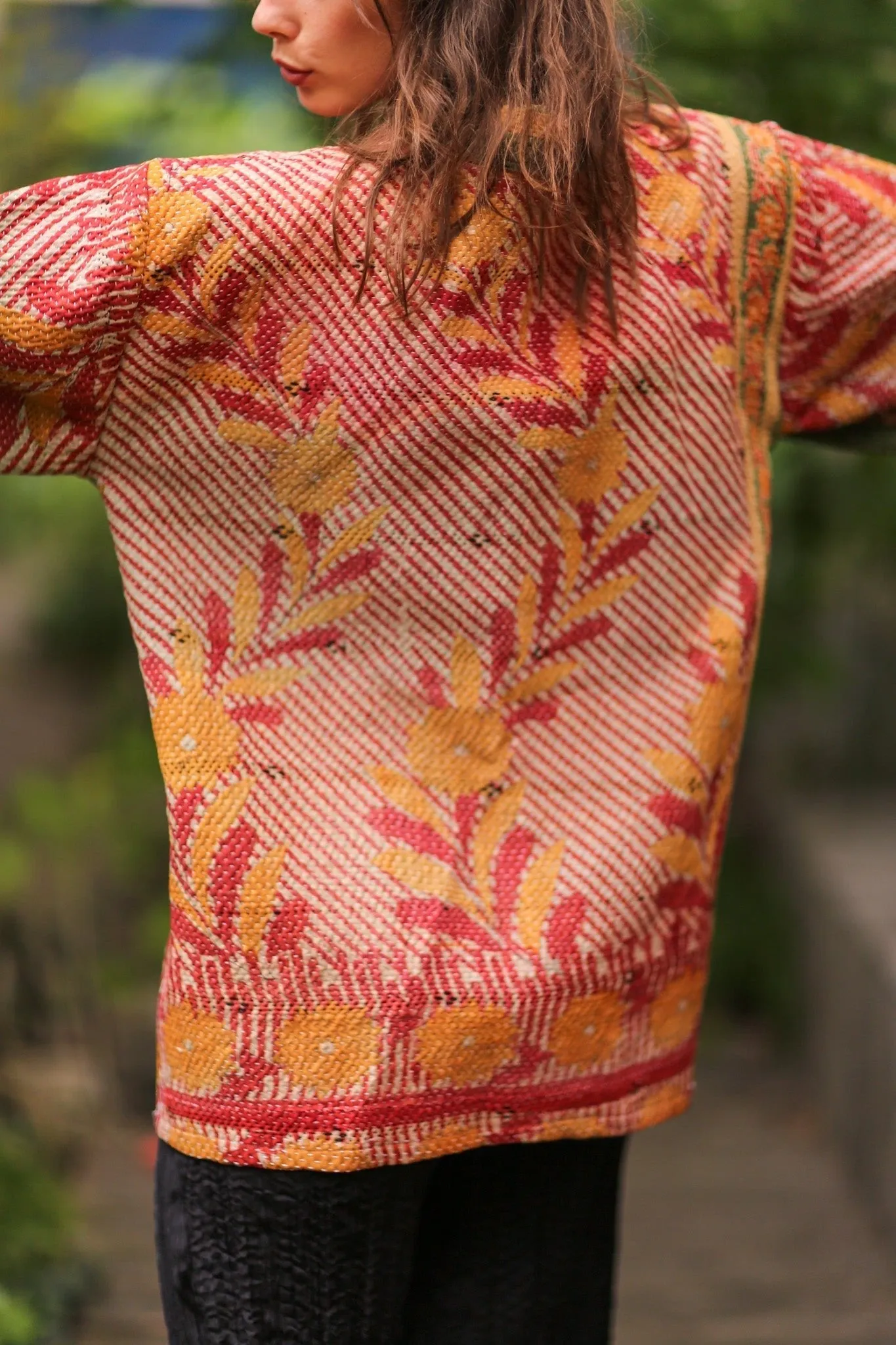 KANTHA KIMONO JACKET SHIRI