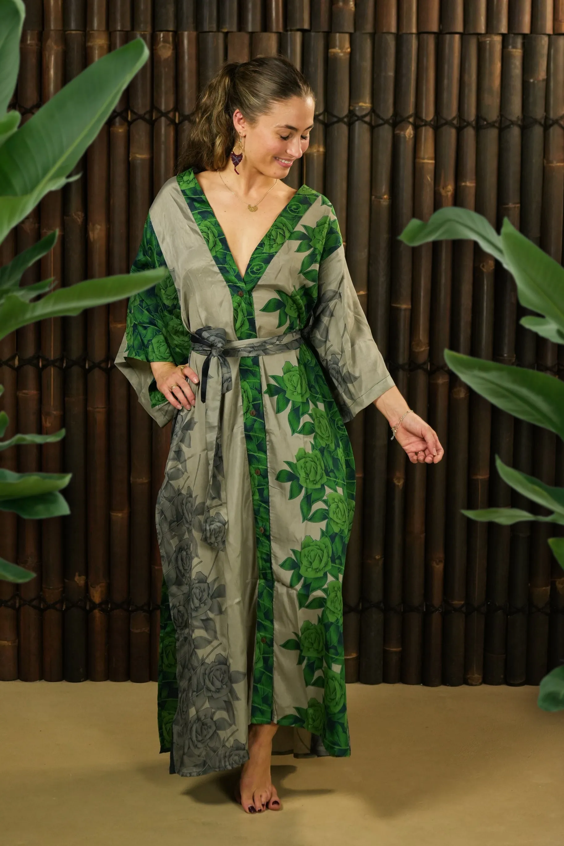 Kimono-inspired Jacket and Dress 'Ruhe' - with imperfection