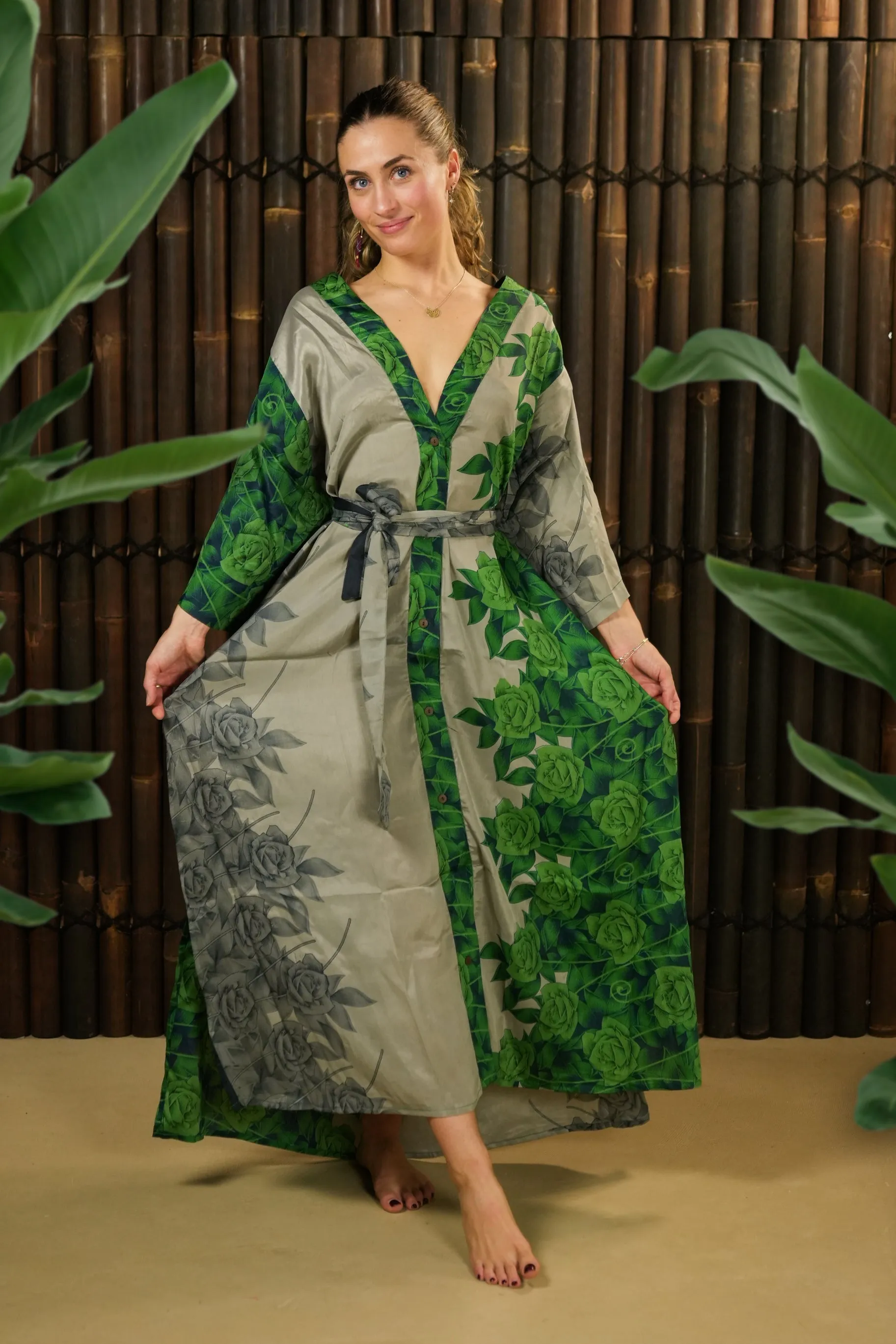 Kimono-inspired Jacket and Dress 'Ruhe' - with imperfection