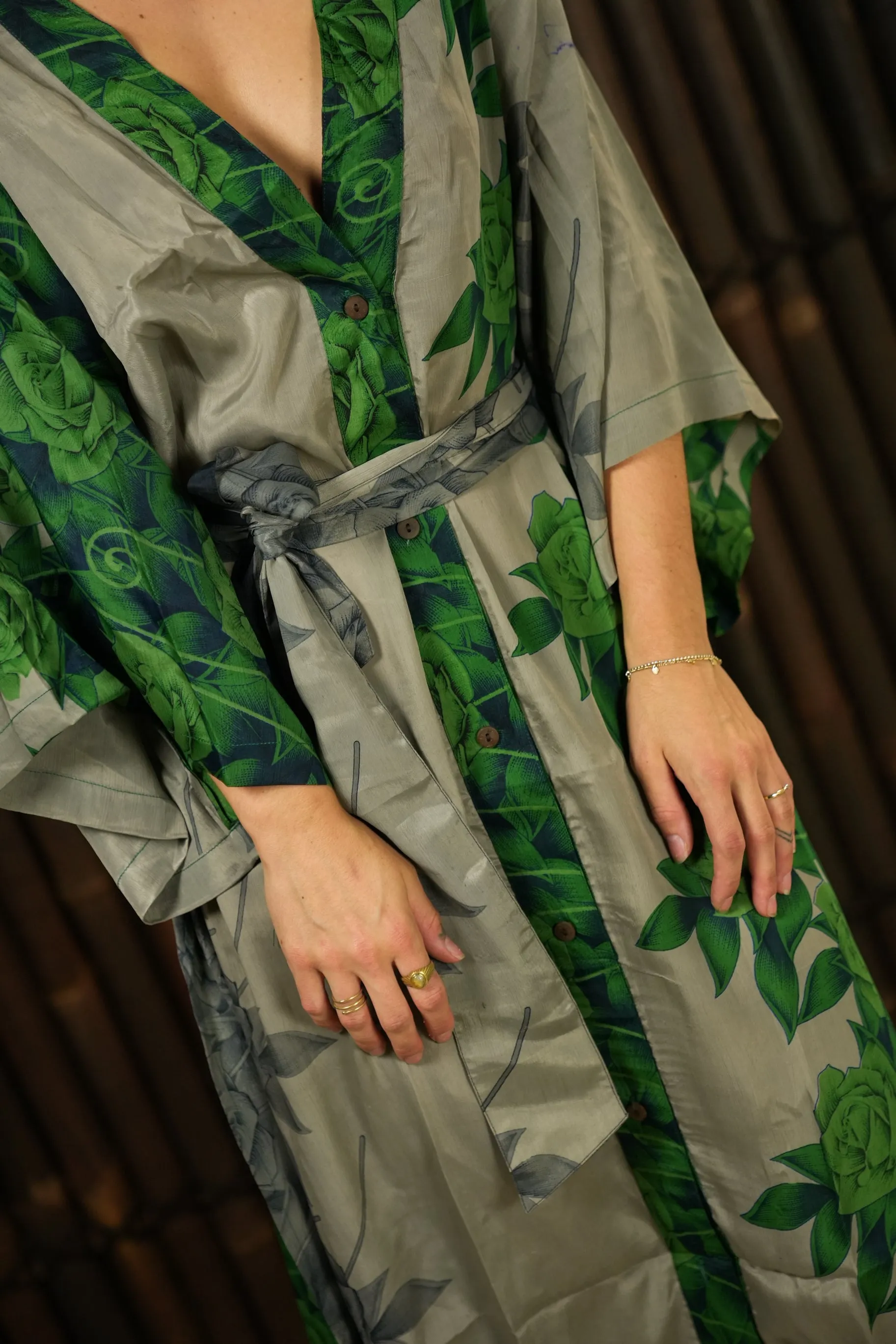 Kimono-inspired Jacket and Dress 'Ruhe' - with imperfection