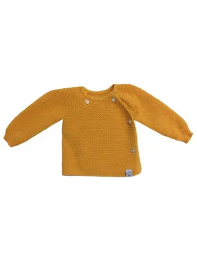 Knitted Cardigan, Mustard