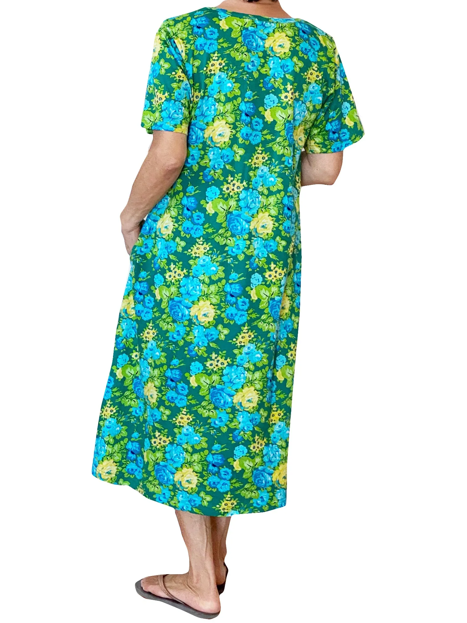 La Cera Floral Printed A-Line Dress