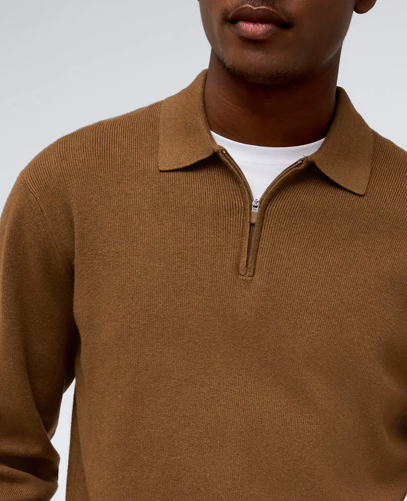 Long Sleeve Polo Sweater