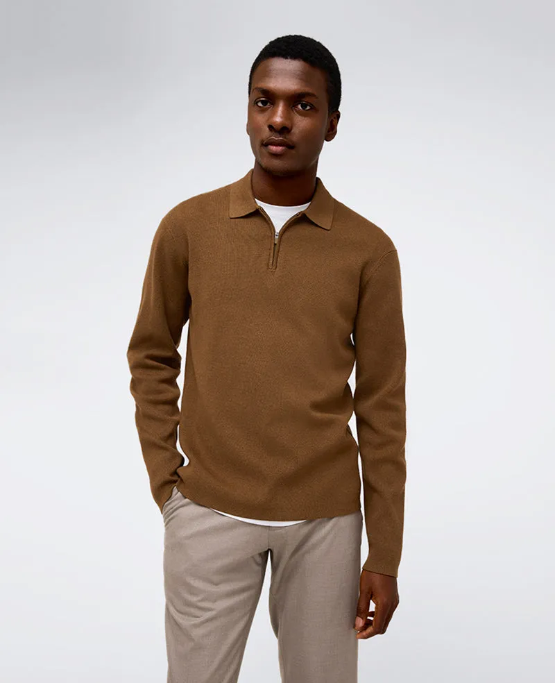 Long Sleeve Polo Sweater