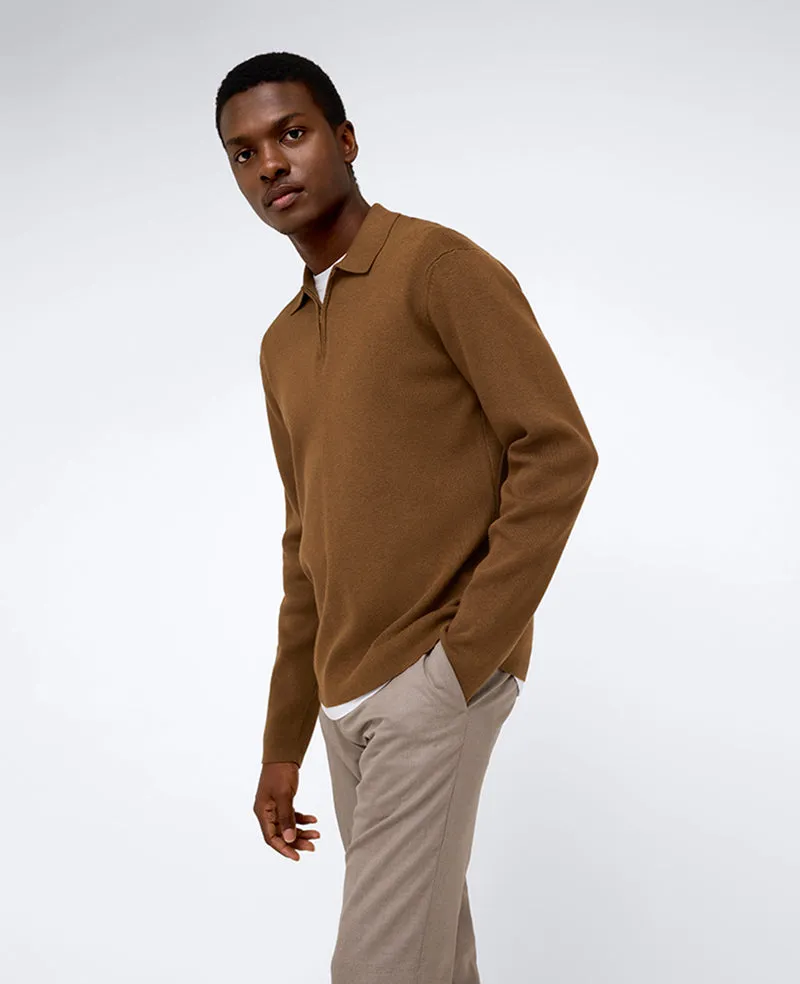 Long Sleeve Polo Sweater