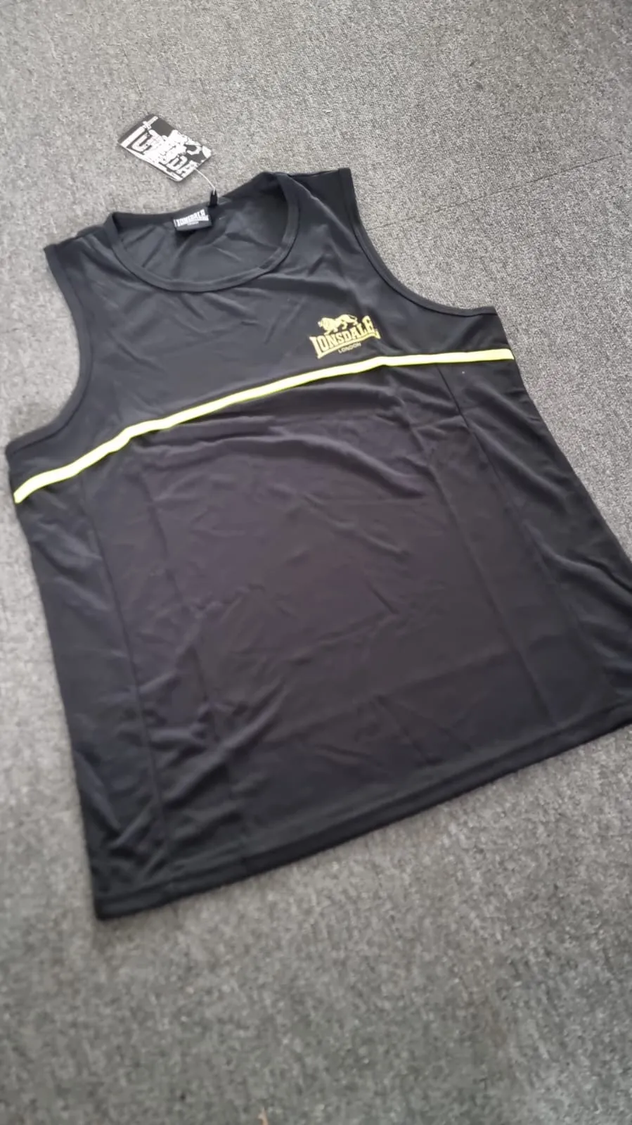 LONSDALE Dri Fit Gym Singlet Vest Tank Top