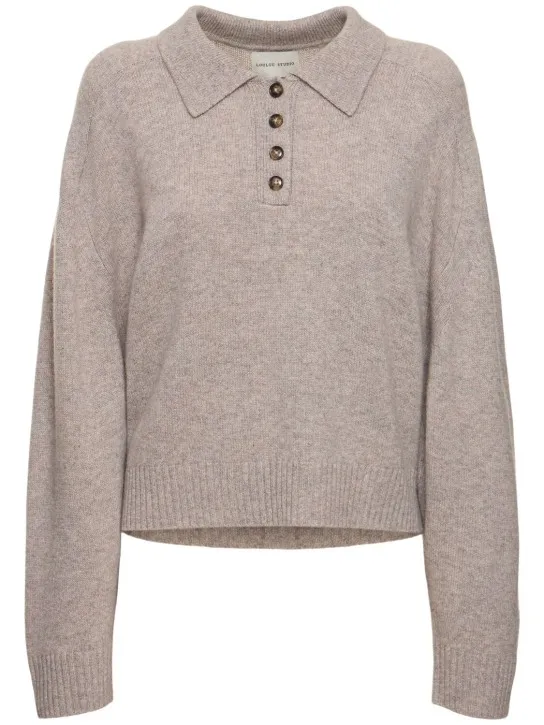 Loulou Studio   Homere cashmere polo sweater 