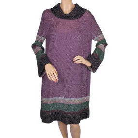 Missoni Knit Lurex Dress Ladies Size 12 Large M Line