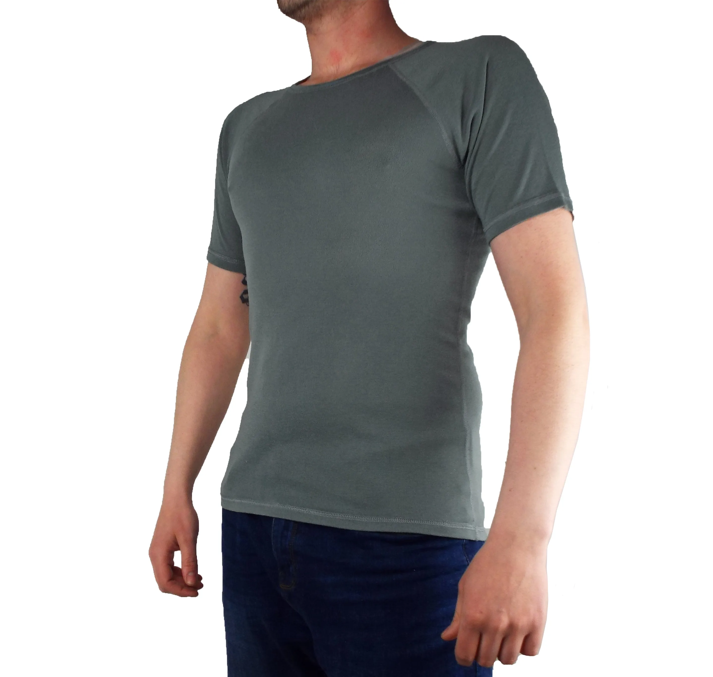 MULTI-PACK - Dutch Army - Short Sleeve Thermal Top - Grey Polyester - Base Layer - Super Grade