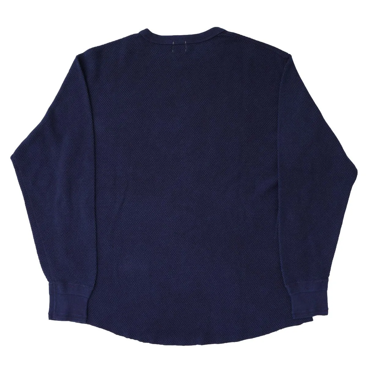 OD LW Indigo Dyed Double Face Hex Honeycomb Crewneck Thermal