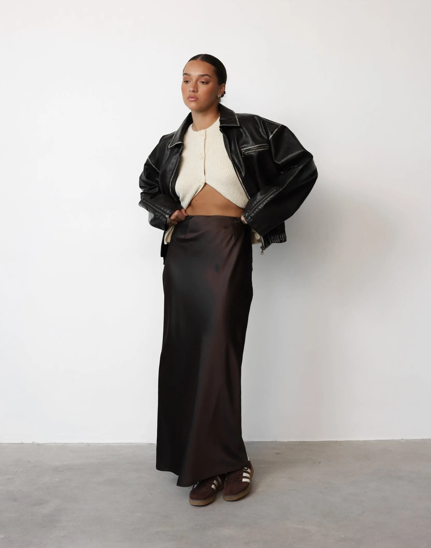 Odelia Maxi Skirt (Chocolate)