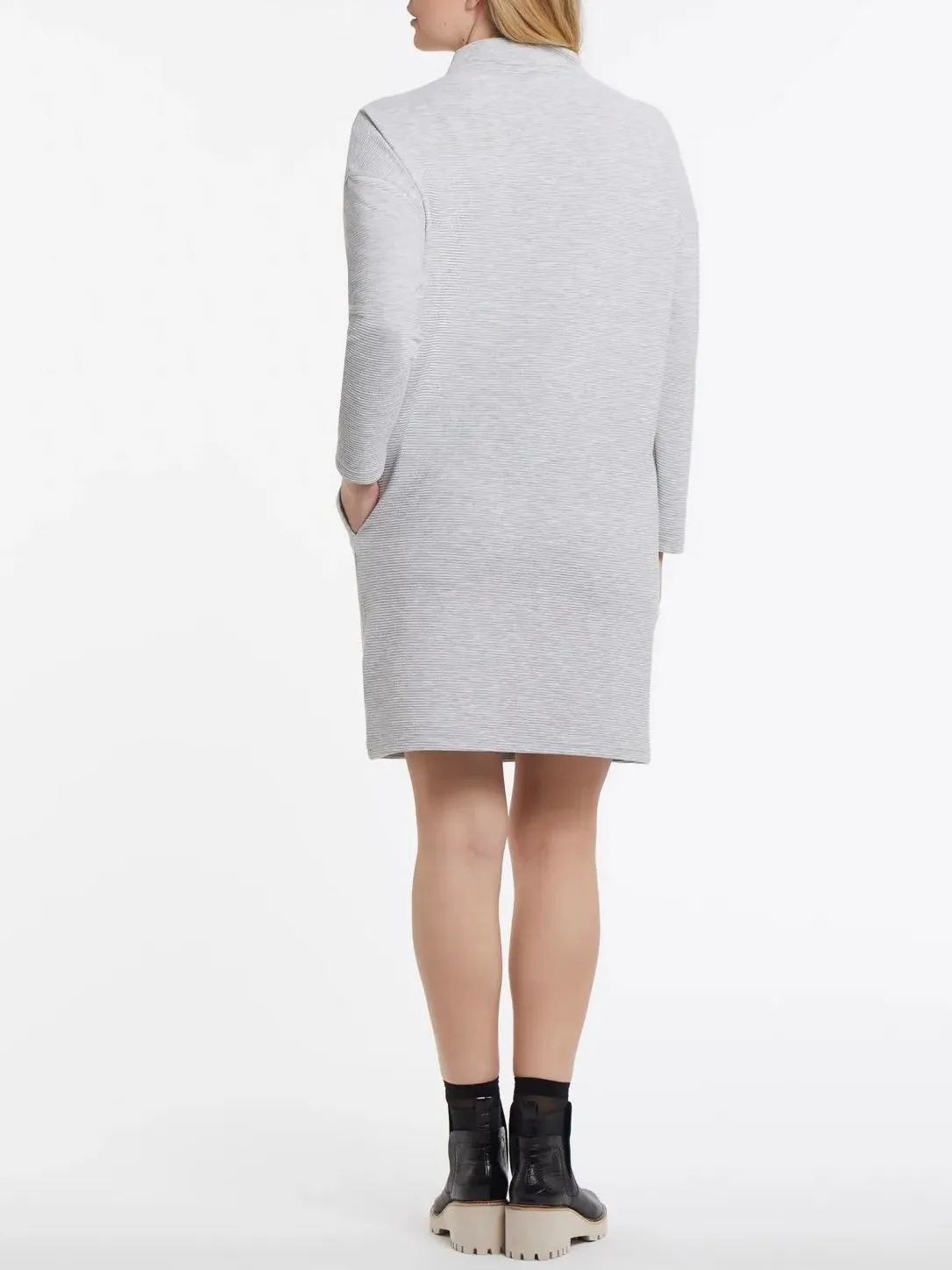 Ottoman Dress with Pockets - Grey FINAL SALE