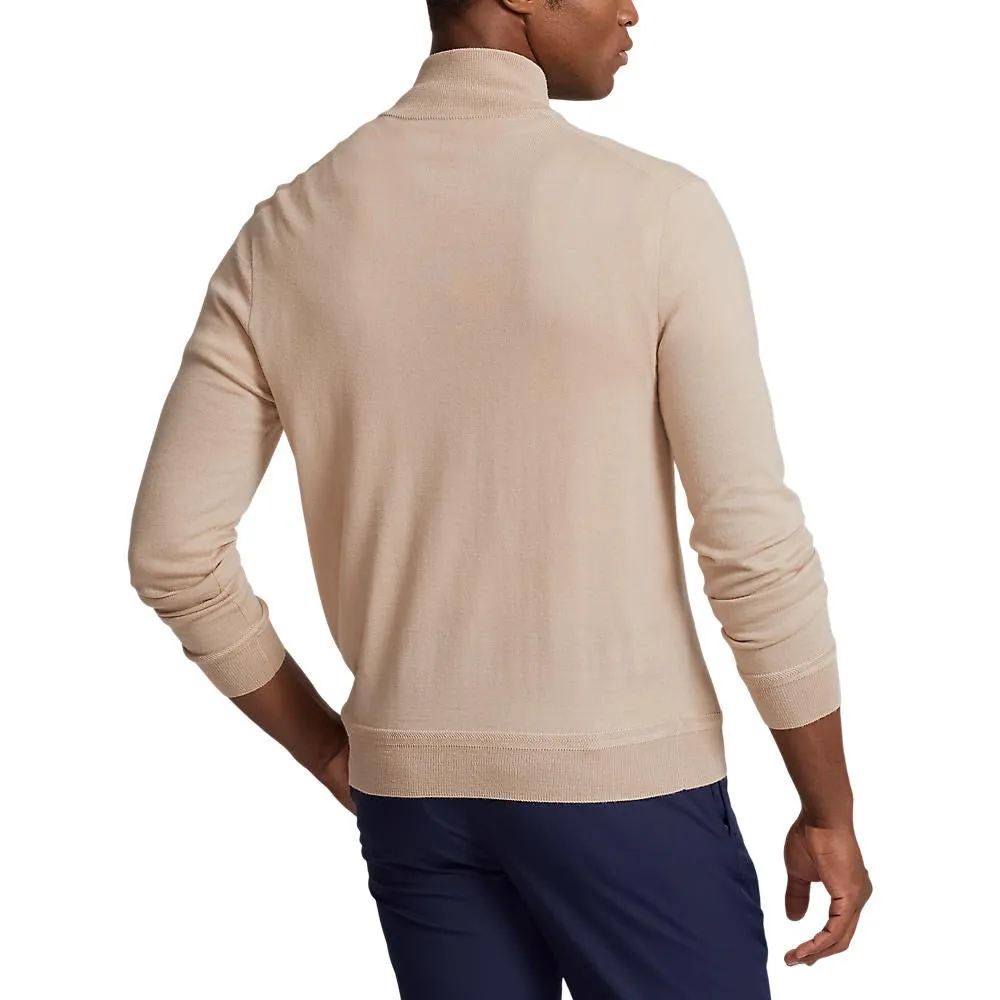 Polo Performance Ralph Lauren 1/4 Zip Coolmax Knit - Basic Sand