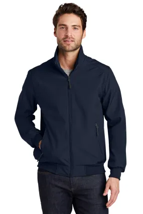 Port Authority Mens Bomber Wind & Water Resistant Full Zip Jacket - Dress Navy Blue - Closeout