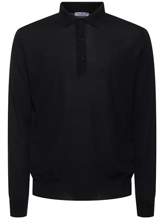 PT Torino   Long sleeve wool polo sweater 