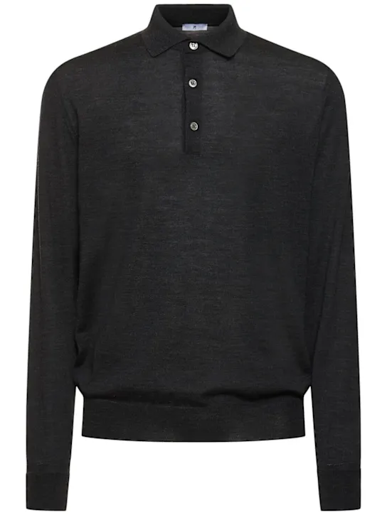 PT Torino   Long sleeve wool polo sweater 