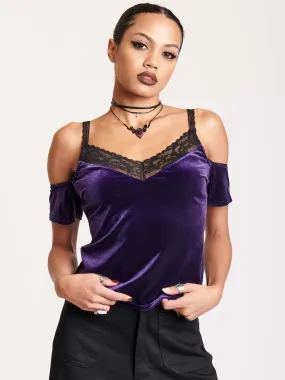 Purple Velvet Top