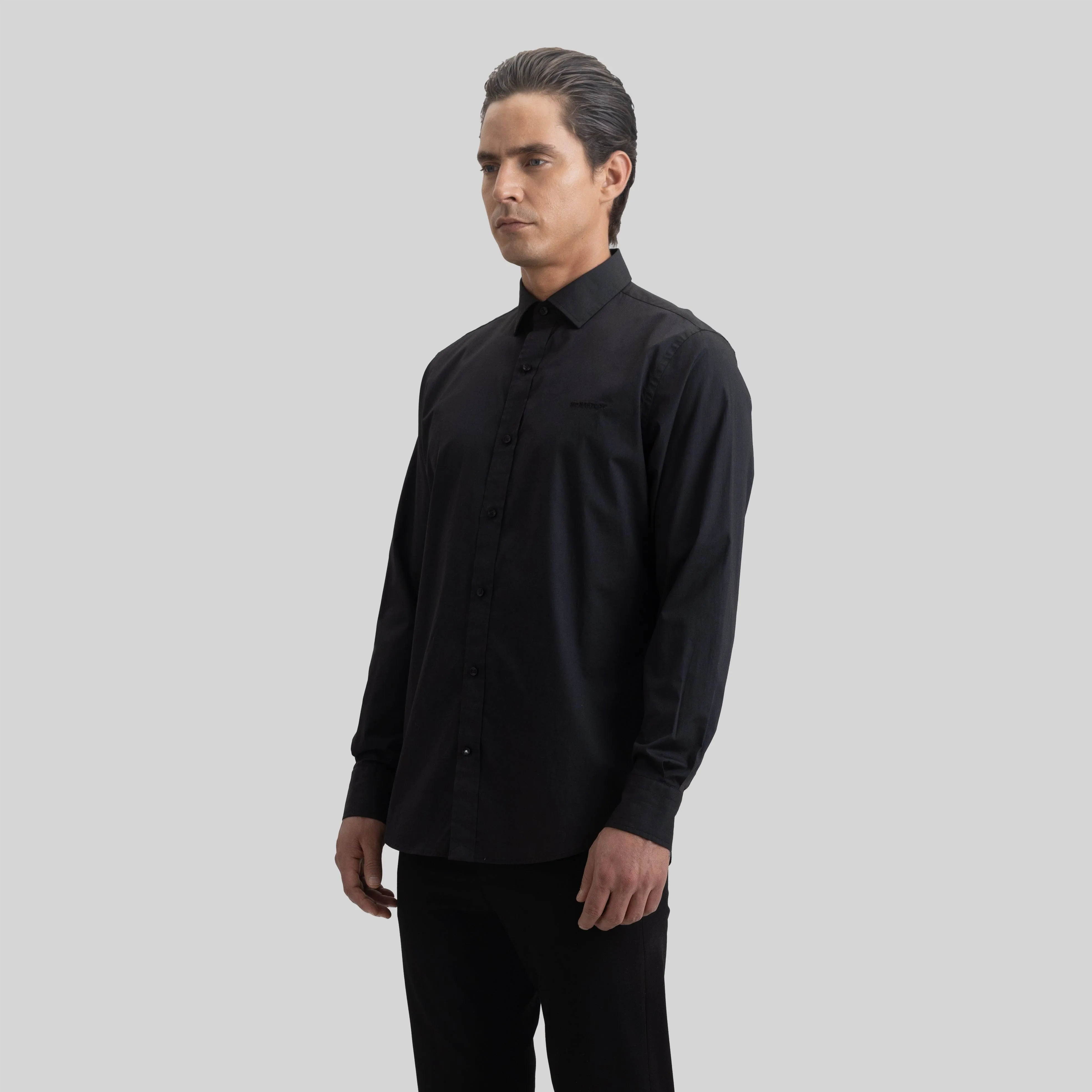 ROLLS SHIRT LONG SLEEVE BLACK