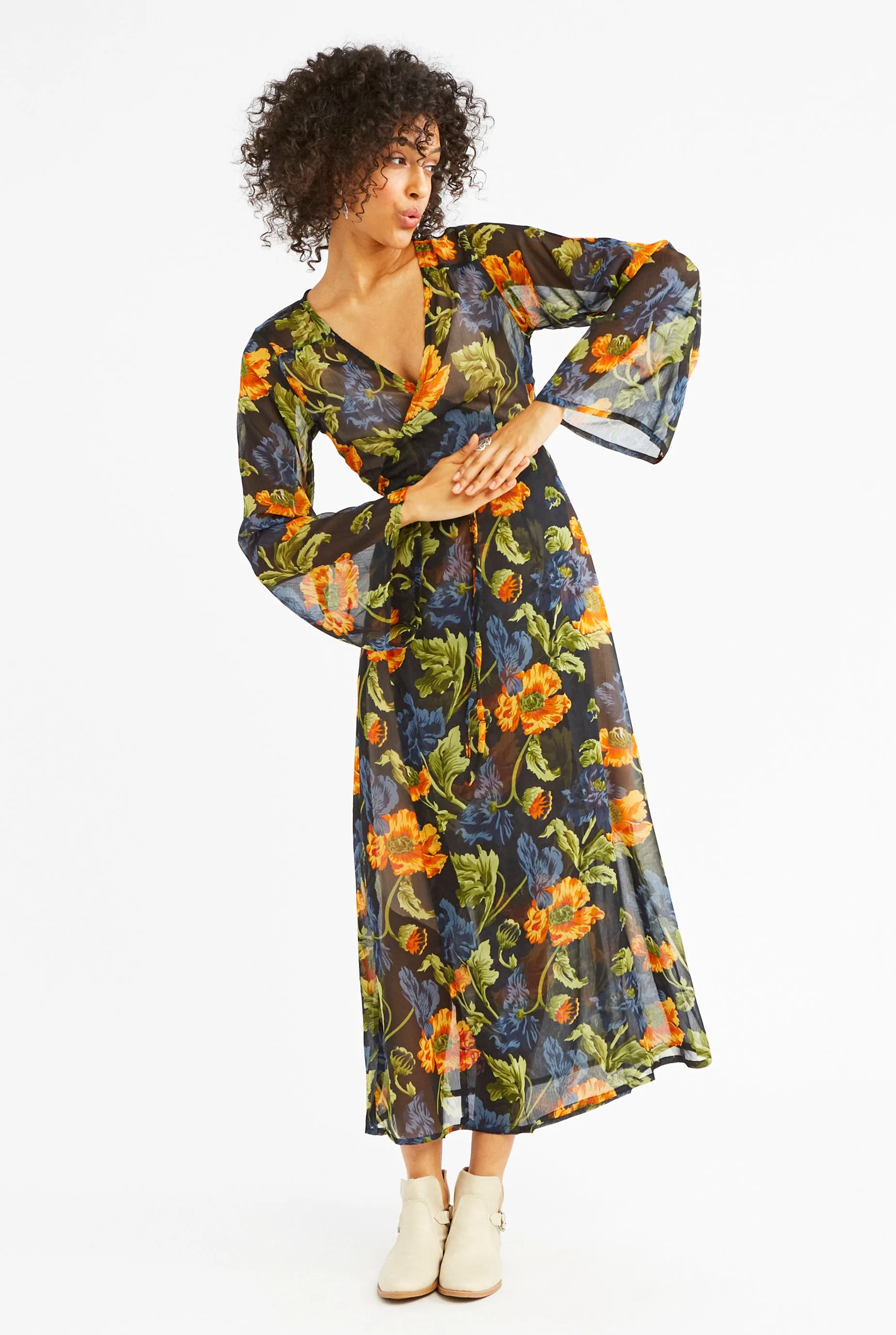 Stevie Chiffon Wrap Dress