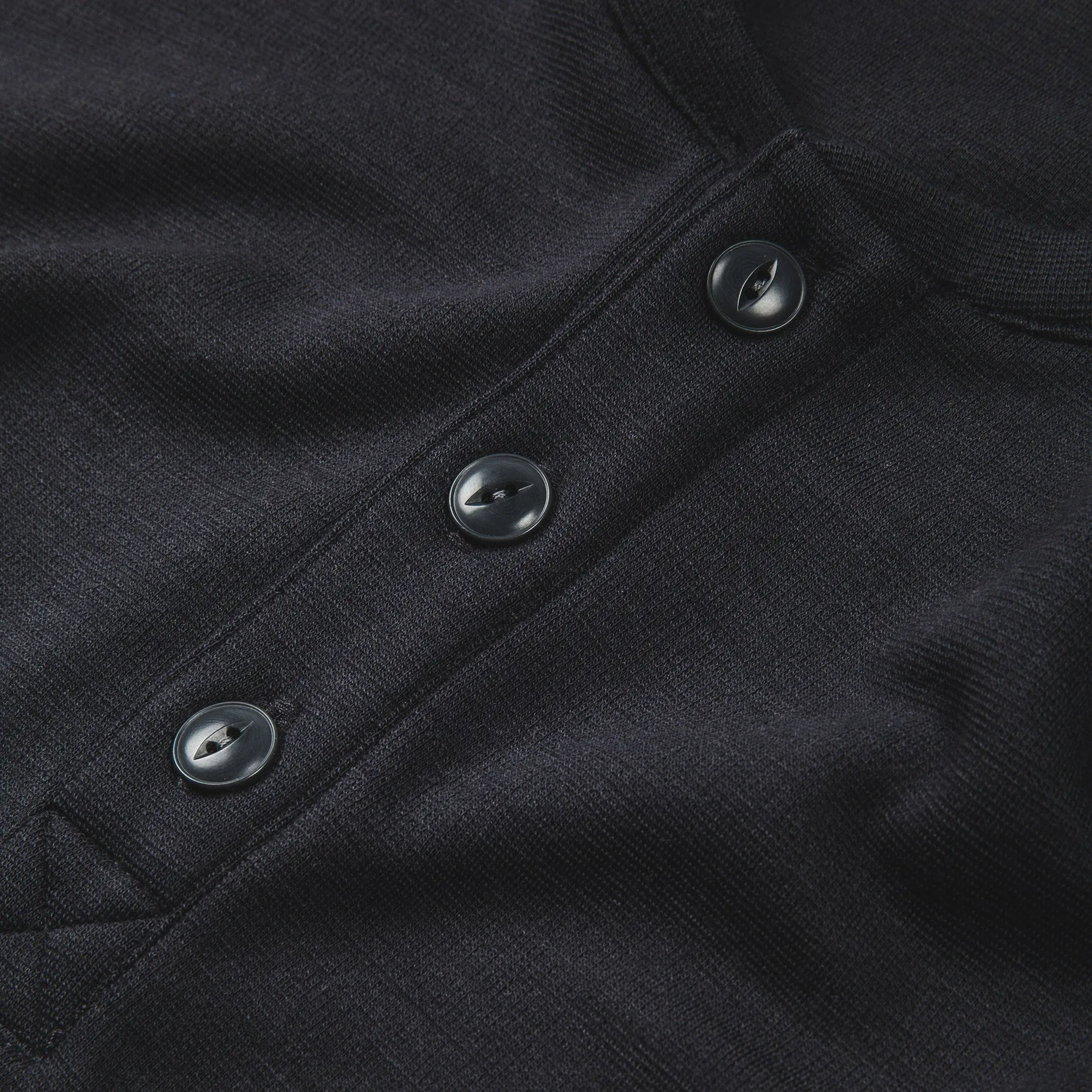 The Merino Henley in Charcoal