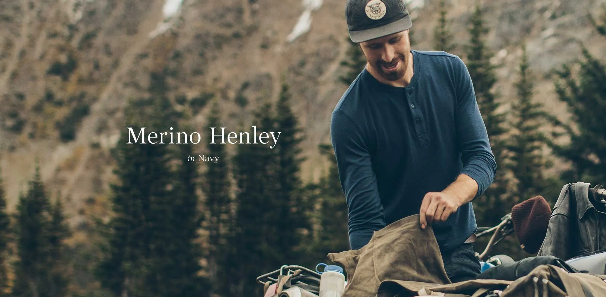 The Merino Henley in Indigo